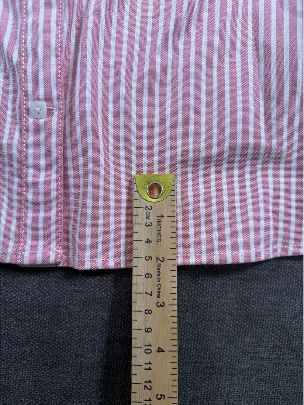 U.S. Polo Assn. Pink and White Striped Shirt Dress with Belt XL - Picture 3 of 6